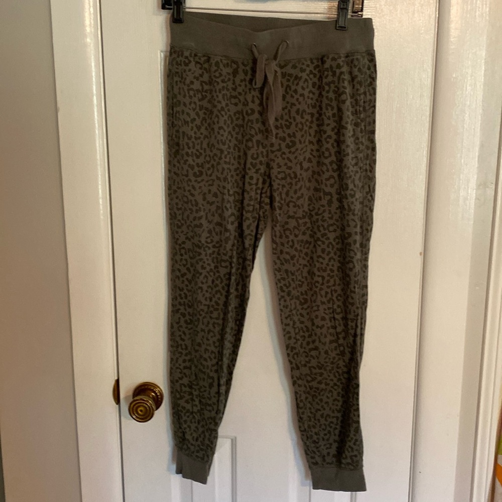 Green Leopard Lounge Pants